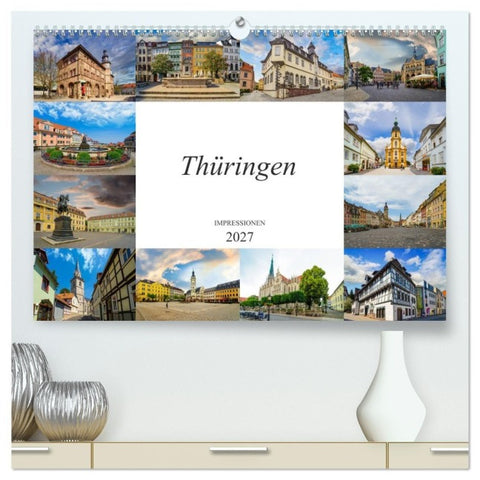 Thüringen Impressionen (hochwertiger Premium Wandkalender 2027 DIN A2 quer), Kunstdruck in Hochglanz