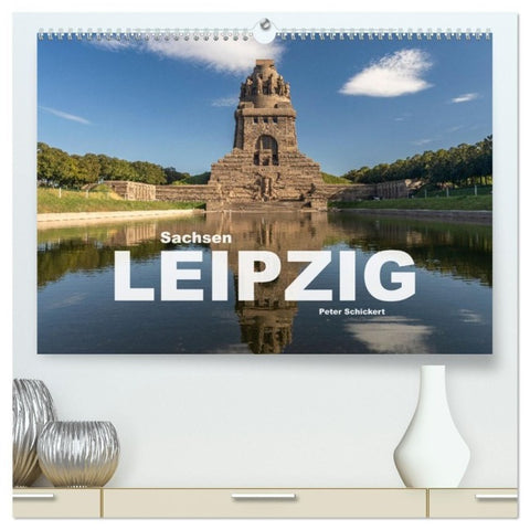 Sachsen - Leipzig (hochwertiger Premium Wandkalender 2027 DIN A2 quer), Kunstdruck in Hochglanz