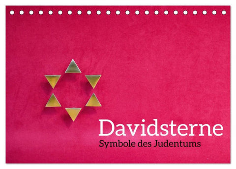 Davidsterne als Symbole des Judentums (Tischkalender 2026 DIN A5 quer), CALVENDO Monatskalender