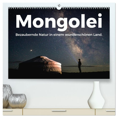 Mongolei - Bezaubernde Natur in einem wunderschönen Land. (hochwertiger Premium Wandkalender 2027 DIN A2 quer), Kunstdruck in Hochglanz