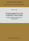 Fundamentals of Convex Analysis
