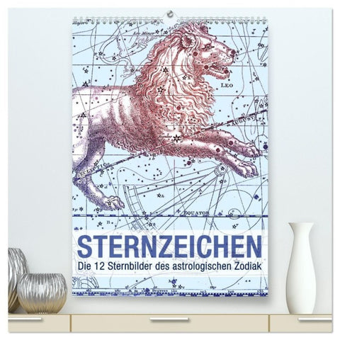 Sternzeichenkalender (hochwertiger Premium Wandkalender 2027 DIN A2 hoch), Kunstdruck in Hochglanz
