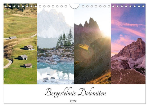 Bergerlebnis Dolomiten (Wandkalender 2027 DIN A4 quer), CALVENDO Monatskalender