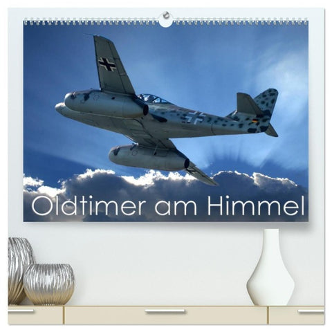 Oldtimer am Himmel (hochwertiger Premium Wandkalender 2027 DIN A2 quer), Kunstdruck in Hochglanz
