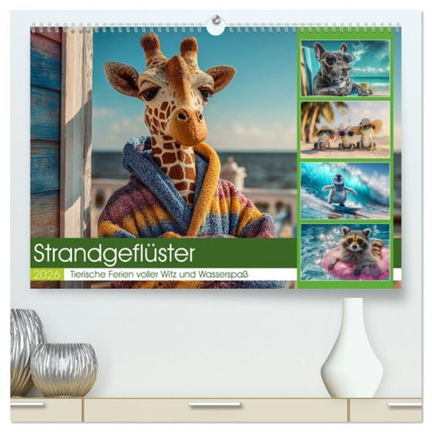 Strandgeflüster (hochwertiger Premium Wandkalender 2026 DIN A2 quer), Kunstdruck in Hochglanz