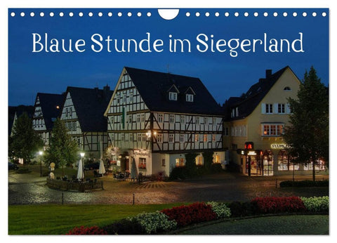 Blaue Stunde im Siegerland (Wandkalender 2026 DIN A4 quer), CALVENDO Monatskalender
