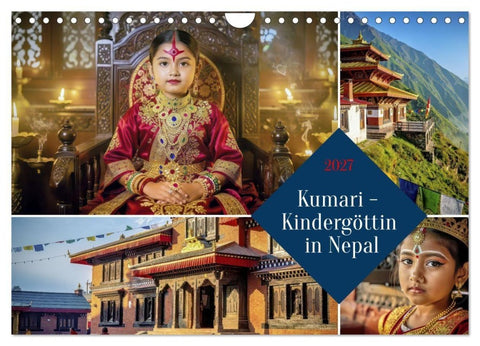 Kumari - Kindergöttin in Nepal (Wandkalender 2027 DIN A4 quer), CALVENDO Monatskalender