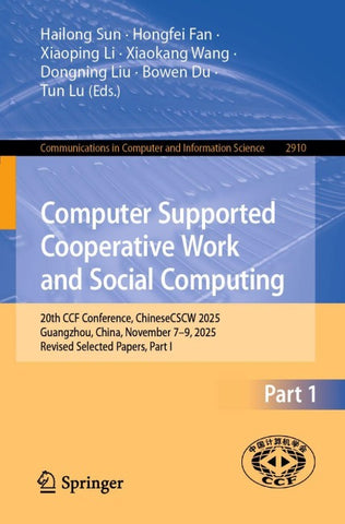 Computer Supported Cooperative Work and Social Computing