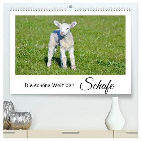 Die schöne Welt der Schafe (hochwertiger Premium Wandkalender 2027 DIN A2 quer), Kunstdruck in Hochglanz