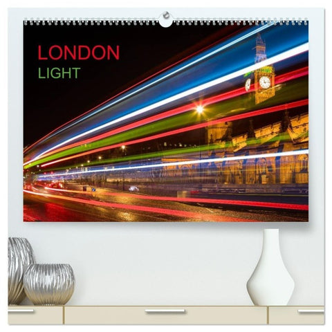London Light (hochwertiger Premium Wandkalender 2027 DIN A2 quer), Kunstdruck in Hochglanz