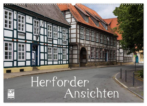 Herforder Ansichten (Wandkalender 2026 DIN A2 quer), CALVENDO Monatskalender
