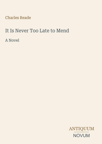 It Is Never Too Late to Mend