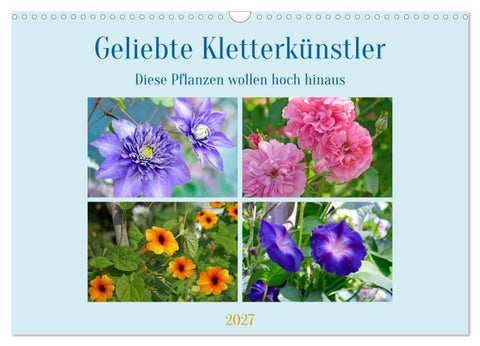 Geliebte Kletterkünstler (Wandkalender 2027 DIN A3 quer), CALVENDO Monatskalender