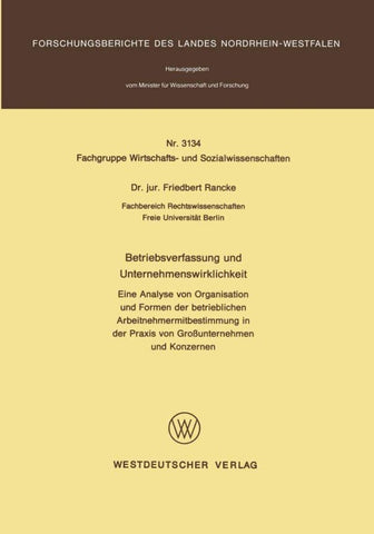 Betriebsverfassung und Unternehmenswirklichkeit