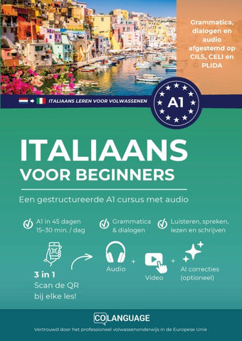 Italiaans voor beginners - een gestructureerde A1 cursus met audio
