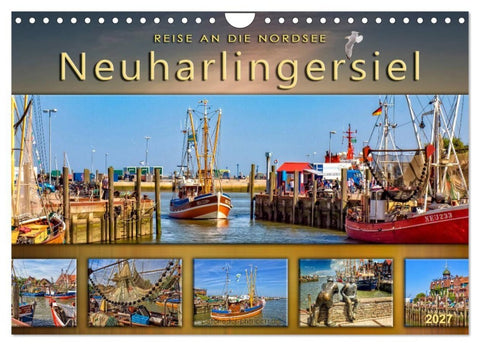 Reise an die Nordsee - Neuharlingersiel (Wandkalender 2027 DIN A4 quer), CALVENDO Monatskalender