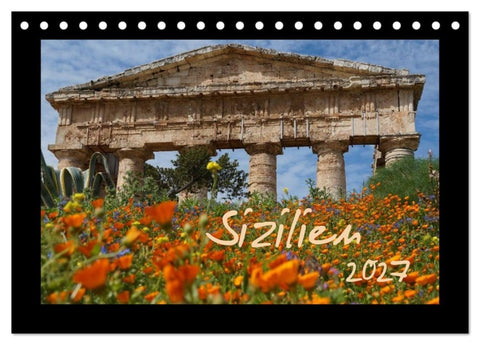 Sizilien (Tischkalender 2027 DIN A5 quer), CALVENDO Monatskalender