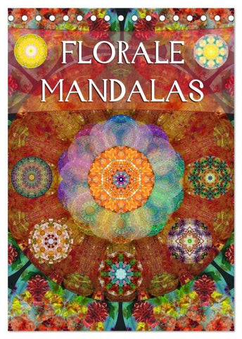 FLORALE MANDALAS (Tischkalender 2027 DIN A5 hoch), CALVENDO Monatskalender