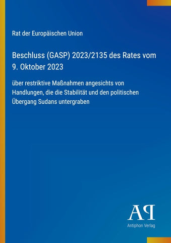 Beschluss (GASP) 2023/2135 des Rates vom 9. Oktober 2023