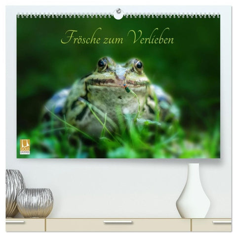 Frösche zum Verlieben (hochwertiger Premium Wandkalender 2027 DIN A2 quer), Kunstdruck in Hochglanz