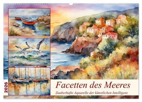 Facetten des Meeres (Wandkalender 2026 DIN A2 quer), CALVENDO Monatskalender