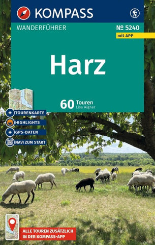 KOMPASS Wanderführer Harz, 60 Touren mit Extra-Tourenkarte