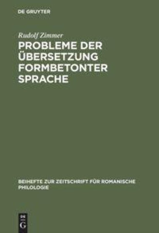 Probleme der Übersetzung formbetonter Sprache