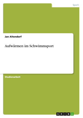 Aufwärmen im Schwimmsport