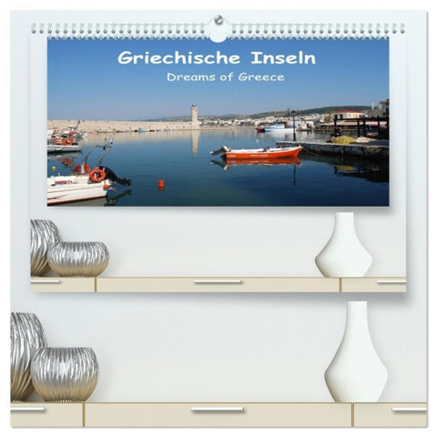 Griechische Inseln (hochwertiger Premium Wandkalender 2026 DIN A2 quer), Kunstdruck in Hochglanz