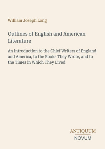 Outlines of English and American Literature
