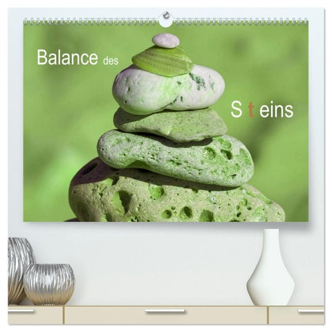 Balance des Steins (hochwertiger Premium Wandkalender 2027 DIN A2 quer), Kunstdruck in Hochglanz