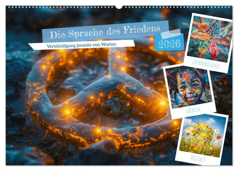 Die Sprache des Friedens (Wandkalender 2026 DIN A2 quer), CALVENDO Monatskalender