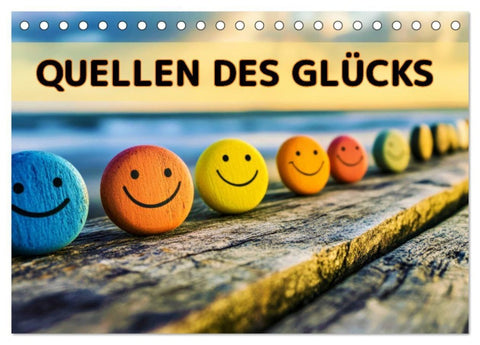 Quellen des Glücks (Tischkalender 2027 DIN A5 quer), CALVENDO Monatskalender
