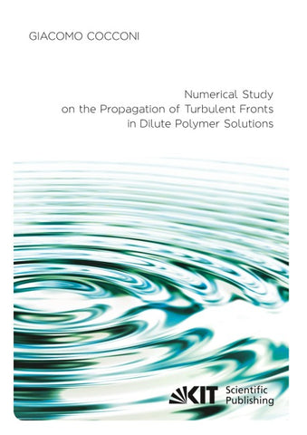 Numerical Study on the Propagation of Turbulent Fronts in Dilute Polymer Solutions