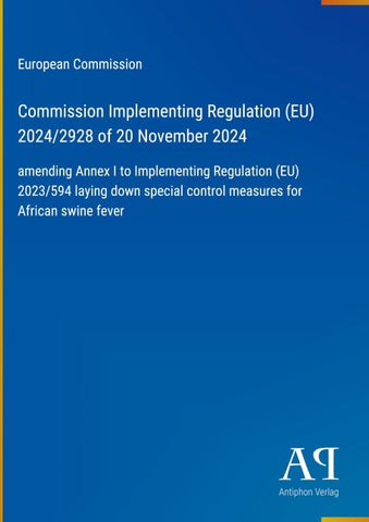 Commission Implementing Regulation (EU) 2024/2928 of 20 November 2024