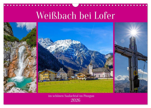 Weißbach bei Lofer (Wandkalender 2026 DIN A3 quer), CALVENDO Monatskalender