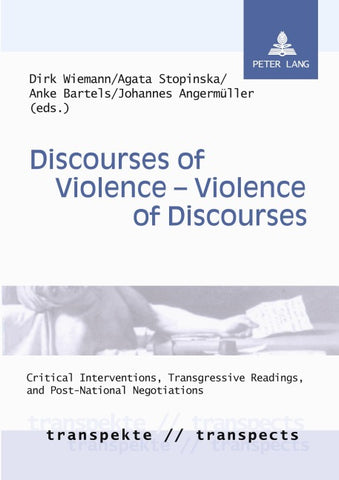 Discourses of Violence – Violence of Discourses
