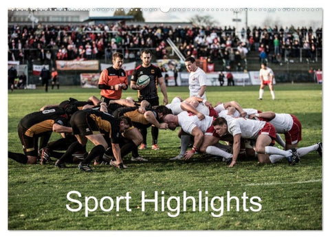 Sport Highlights (Wandkalender 2027 DIN A2 quer), CALVENDO Monatskalender