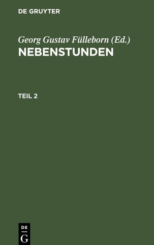 Nebenstunden. Teil 2