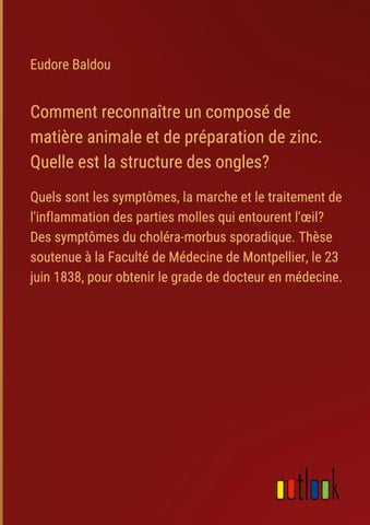 Comment reconnaître un composé de matière animale et de préparation de zinc. Quelle est la structure des ongles?