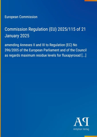 Commission Regulation (EU) 2025/115 of 21 January 2025