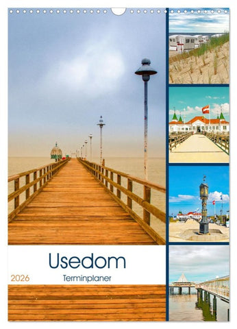 Usedom - Terminplaner (Wandkalender 2026 DIN A3 hoch), CALVENDO Monatskalender