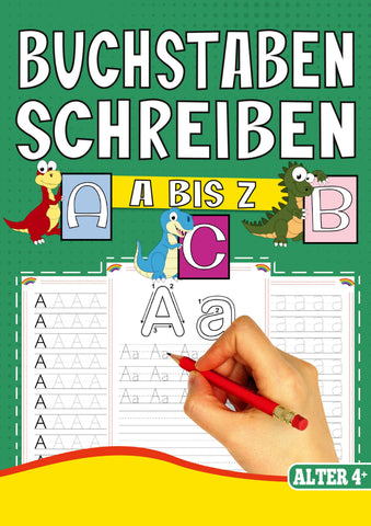 Buchstaben Schreiben A bis Z – Das Dino Lernheft für Kinder ab 4 Jahren