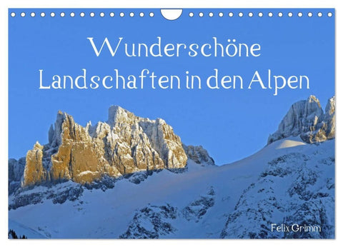 Wunderschöne Landschaften in den Alpen (Wandkalender 2027 DIN A4 quer), CALVENDO Monatskalender