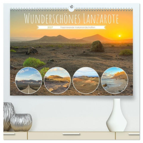 Wunderschönes Lanzarote (hochwertiger Premium Wandkalender 2027 DIN A2 quer), Kunstdruck in Hochglanz