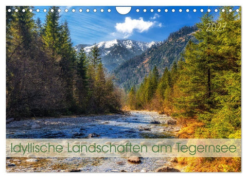 Idyllische Landschaften am Tegernsee (Wandkalender 2027 DIN A4 quer), CALVENDO Monatskalender