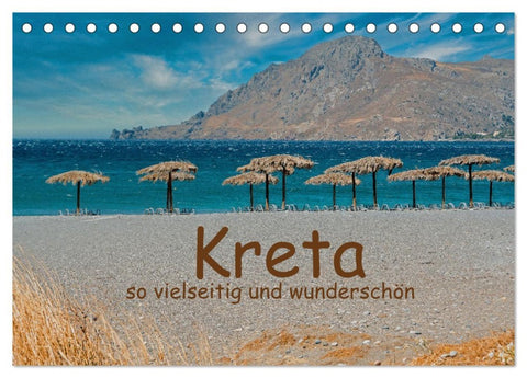 Kreta so vielseitig und wunderschön (Tischkalender 2026 DIN A5 quer), CALVENDO Monatskalender