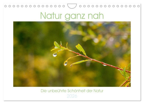 Natur hautnah Kalender (Wandkalender 2026 DIN A4 quer), CALVENDO Monatskalender