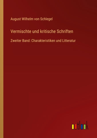 Vermischte und kritische Schriften