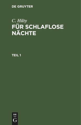Für schlaflose Nächte. Teil 1